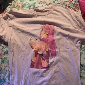 Blend Complex Women’s Pink Graphic Short Sleeve T-Shirt Size Large